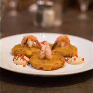 Fried Green Tomatoes with Shrimp